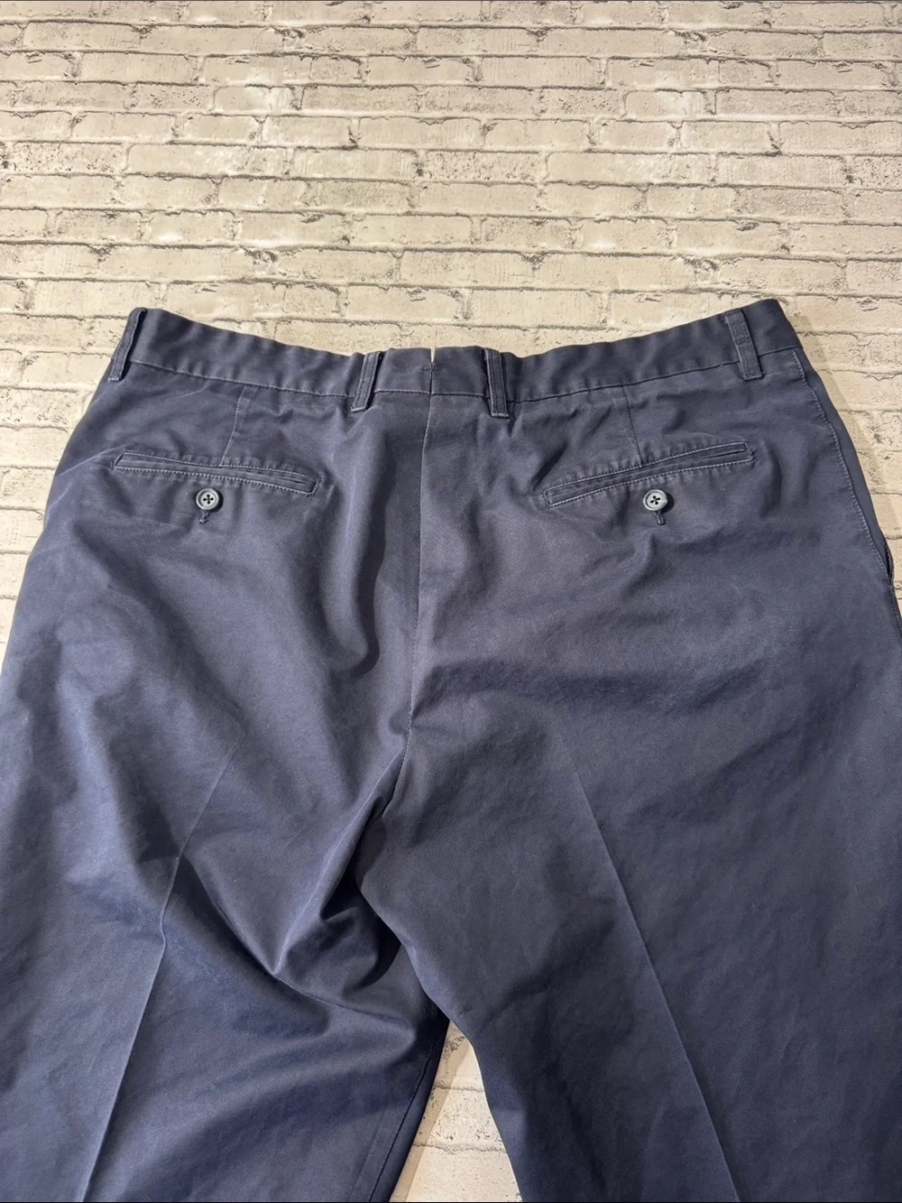 Zegna Sport mens 39x31 navy blue cotton blend performance chino pants